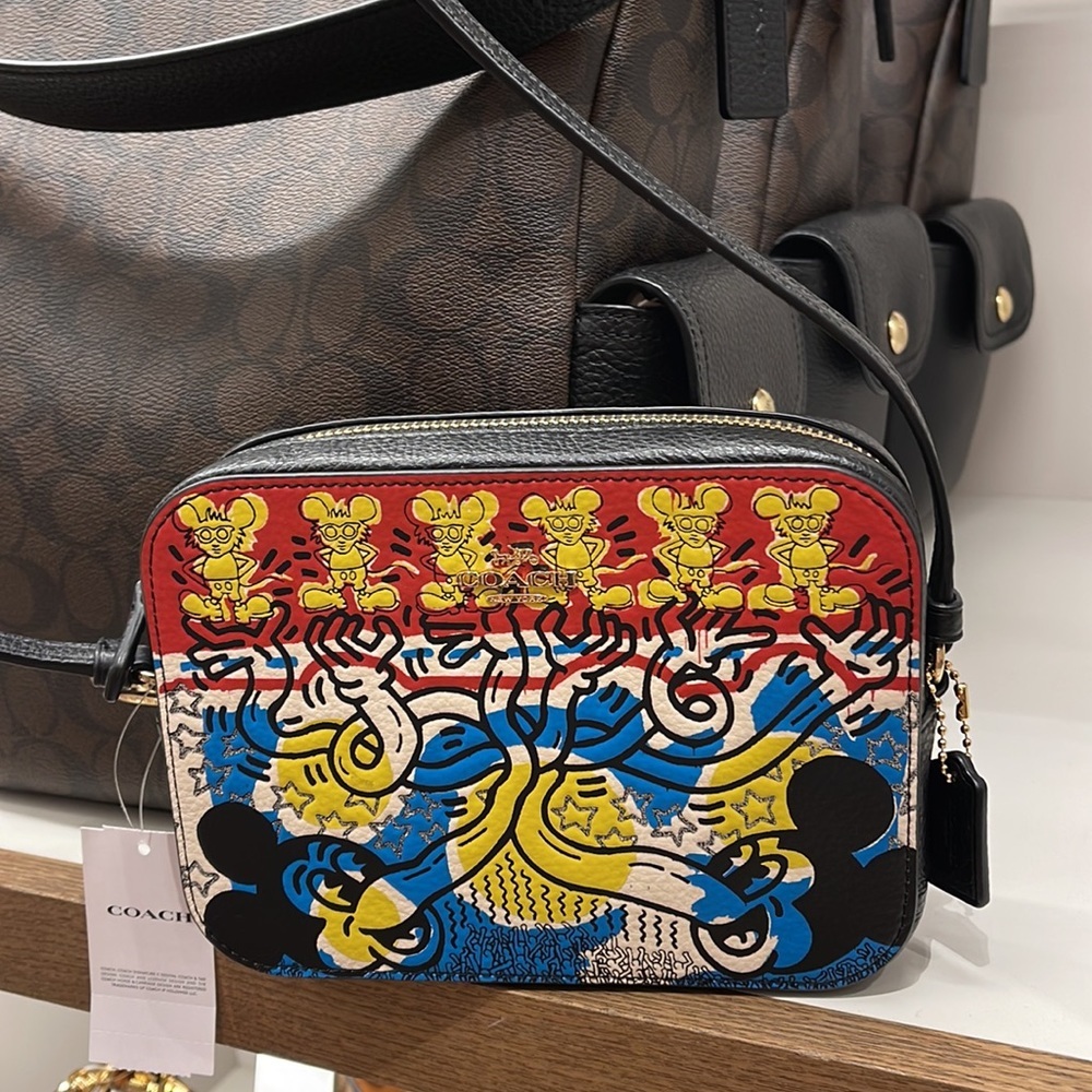 Coach Disney Mickey Mouse X Keith Haring Mini Camera Bag
Gold/Chalk Black Multi - Picture 13 of 16